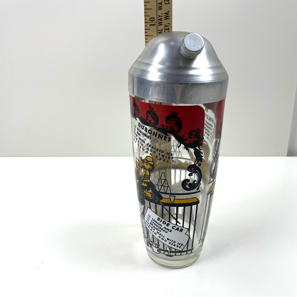Hazel-Atlas "Ragtime" 10 inch Cocktail Shaker - Picture 7 of 7